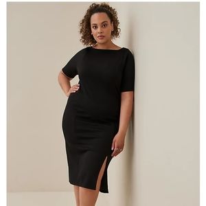 MIDI STUDIO CUPRO BODYCON DRESS Size 2